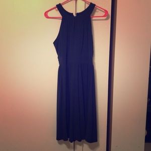 Banana Republic navy racerback dress